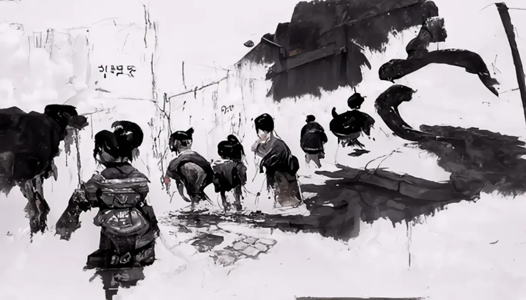 Crow Eye’s View(오감도) – AI generative video_Poetic drawing series 1
